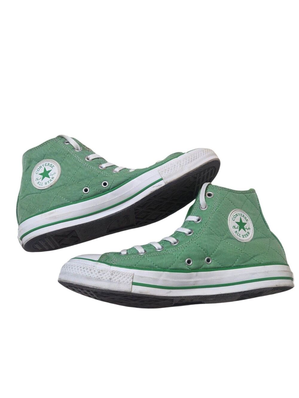 Converse Chuck Taylor All Star Quilted High Top Green Mens 10 Womens 12 112831F
